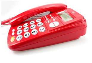 优品库得力电话机780来电显示办公家用座机电话不接分机信息