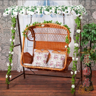 印尼天然真藤椅摇椅/藤吊篮/成人吊椅室内秋千椅/双人户外秋千信息