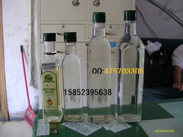 供应500ml出口橄榄油玻璃瓶250ml葵花籽油玻璃瓶信息