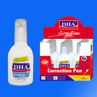 厂家直销修正液环保无毒笔刷2用修正液简单纠错易于涂改DH-820信息