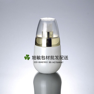 EMW0330ML珠光白雅邦玻璃膏霜瓶亮金压汞包装瓶信息