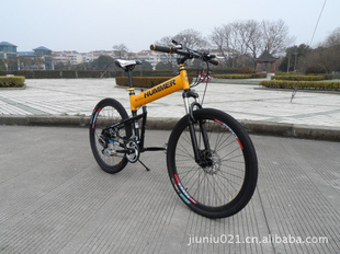 上海厂家山地自行车批发26寸21速悍马铝合金折叠变速非捷安特千里信息