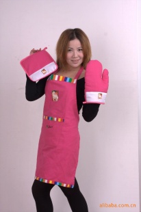 厨房围裙三件套隔热垫手套厂家直销量大从优信息