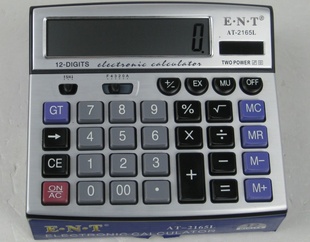 ENT易能通计算机易能通计算器AT2165L12位计算机12位计算器信息