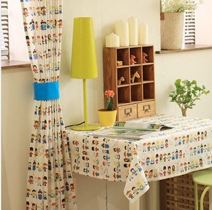 韩国棉麻布料窗帘面料小人国手工DIY拼布现货热销信息