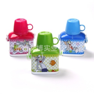 厂家方形双层水壶440ML户外水壶塑料运动水壶信息