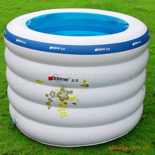 【量大优惠】五环圆形印花水池优质环保充气水池106*75cm信息