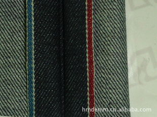 12.7oz重磅靛蓝赤耳丹宁布红边斜纹牛仔布D0638信息