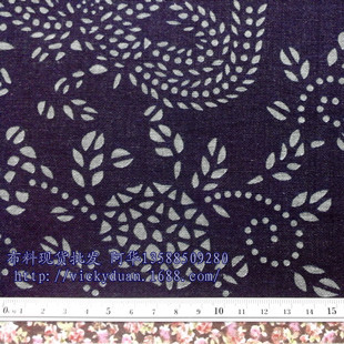 棉麻蓝花布古装演艺服服装布料箱包手袋头巾装饰用布现货批发信息