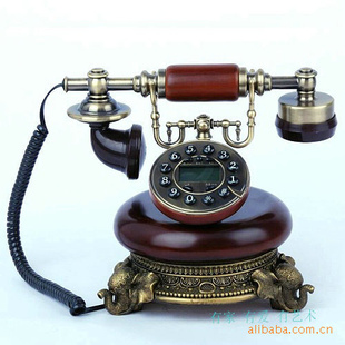 典型复古电话机仿古电话机老式电话机实木电话机信息