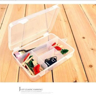 创意五格5格透明收纳盒药盒饰品盒首饰盒信息