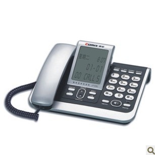 齐心T128超大屏录音王商务电话机SD卡录音王家用/办公来电显示信息