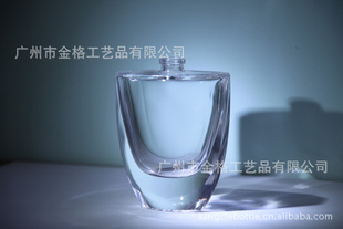【新款热销】高档出口水晶玻璃香水瓶，100ml精品香水瓶信息