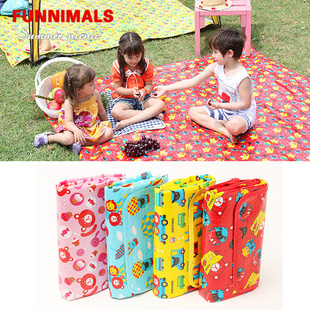FUNNIMALS儿童野餐垫宝宝沙滩垫爬行垫可糖果色防水防潮垫批发信息