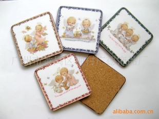 广告礼品-中纤板杯垫水松木套装杯垫促销礼品信息