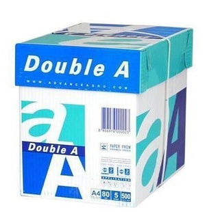 大量现货，正品DoubleA复印纸80克A4(210*297)信息