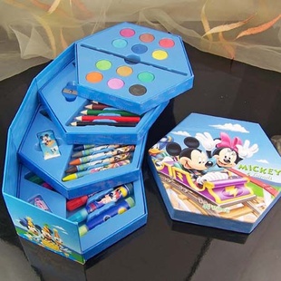 儿童礼品生日礼物迪士尼米奇文具套装绘画套装文具批发信息