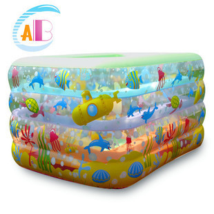 正品ABC婴幼儿四层游泳池充气水池儿童洗澡浴缸超大厚信息