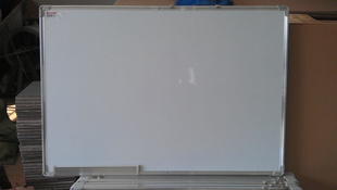 供阿思卡高品质磁性白板45*60绿白双面办公磁性白板，儿童写字板信息