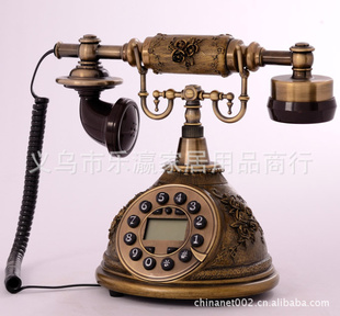 混批树脂立体雕花商务电话机仿古时尚电话机/SZ-127B信息