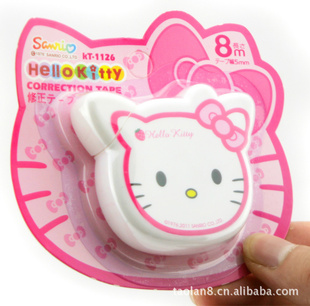 日韩国文具可爱卡通HELLOKITTY造型修正带1126-8MM26g信息