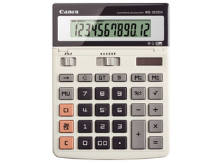 特价正品佳能授权WS-1200H12位办公计算器大号财务计算机信息