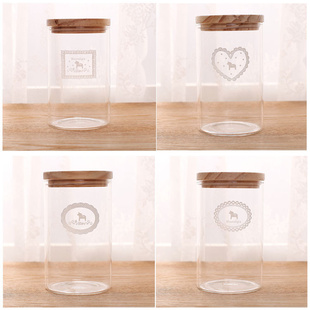 批发创意精美玻璃罐收纳储物罐蕾丝玻璃罐SV13-334信息