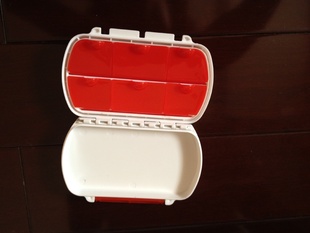 长方形6格药盒便携药盒备忘药盒收纳盒塑料药盒批发信息