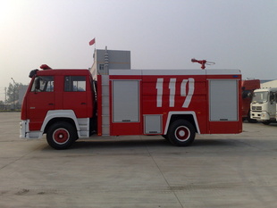 庆铃3吨泡沫消防车主要技术参数信息