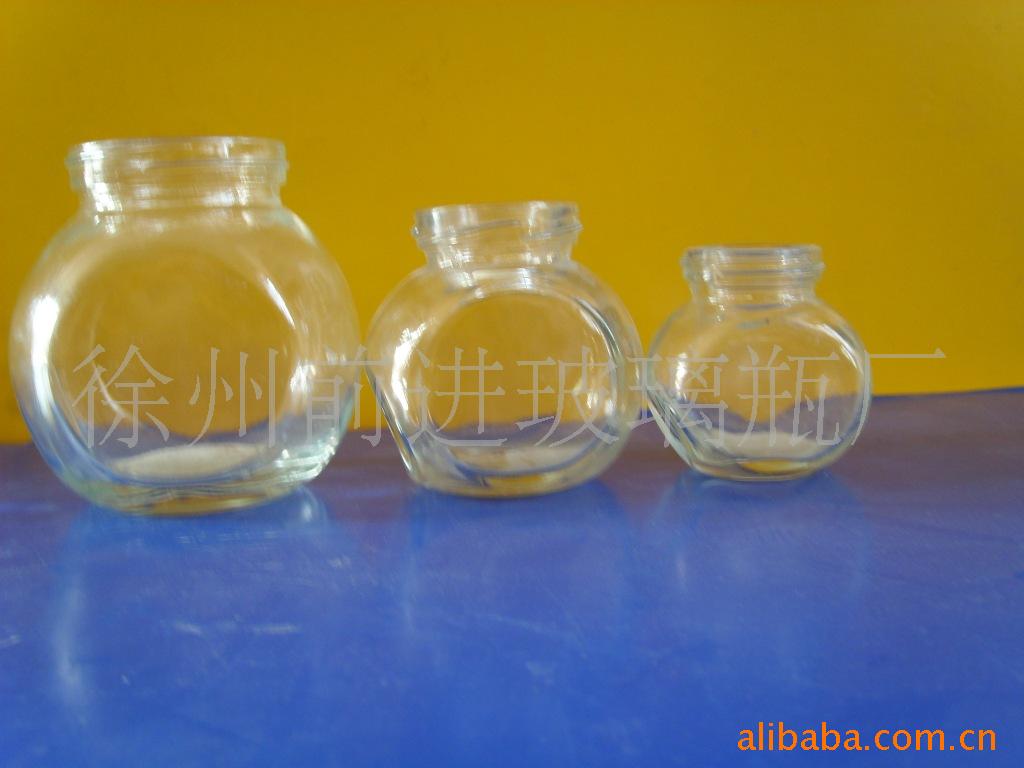 玻璃罐调味瓶胡椒粉瓶食品包装玻璃瓶厂家扁鼓瓶信息