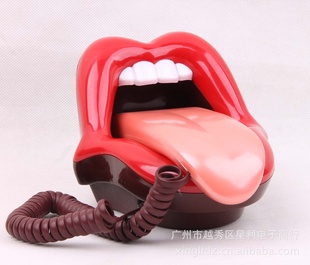 正品创意大嘴巴电话机嘴唇电话机舌头电话机工艺电话机信息