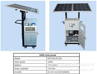 100W太阳能发电系统，100W太阳能电池组件信息