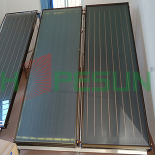 厂家直销太阳能采暖蓝钛集热器进口铝蓝膜工程平板集热器信息