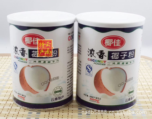 正品云南特产厂价直销耶佳浓香400g椰子粉铁听装纯天然椰子粉信息