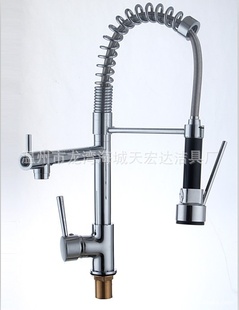 2012外贸小弹簧厨房水龙头，45cm高厨房专用水龙头,精致水龙头信息