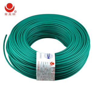 金龙羽电线电缆4平方铜芯线BVR多芯铜线家装国标电线100米/卷信息