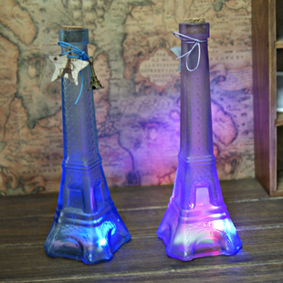 艾菲大号玻璃铁塔，闪光许愿瓶，礼品工艺品，润婷加盟连锁028信息