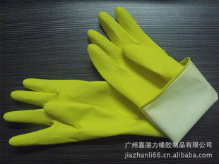 自产绒里家用手套，双层加厚CE认证家用防护手套Latexgloves信息