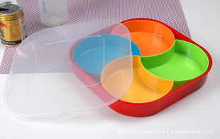 正方形糖果盒/礼品糖果盘/零食小吃盘塑料信息
