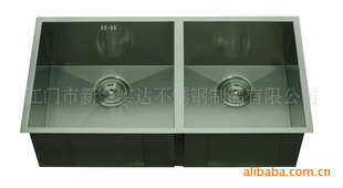 手工直角不锈钢水槽（专业生产手工水槽）SD-8042信息