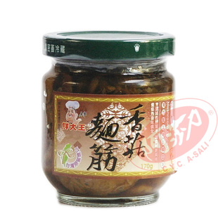 台湾原装进口罐头食品鲜大王A字香菇面筋罐装170g信息