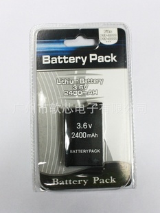 PSP20003000游戏机电池，PSP2400mAh带包装电池信息