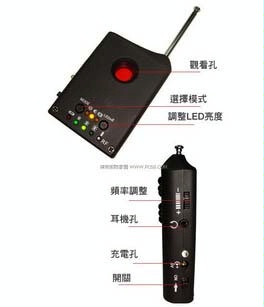 101F激光有线无线信号侦测器多功能有线无线摄像头侦测器信息