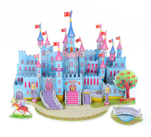 森禾玩具周年庆玩具城堡儿童拼图玩具益智拼图手工3d益智信息