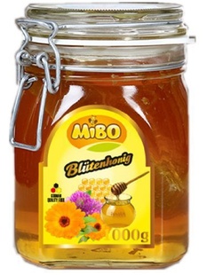 批发进口德国MIBOBLOSSOMHoney蜜宝天然百花蜂蜜1000g*6瓶信息