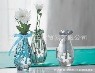 欧式风格清新淡雅水培瓶套装三色套装水培瓶花瓶信息