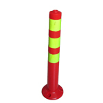 PVC警示柱诱导柱柱式诱导标警示棒塑料弹力棒防撞柱信息