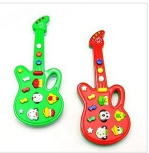 05，儿童玩具，实用音乐电子吉他，带12首童谣，电子琴音乐吉他信息