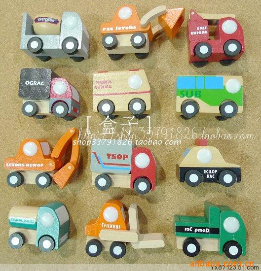 出口日本木制迷你儿童玩具汽车模型套装组合男孩信息