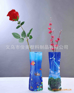 pvc塑料折叠花瓶pvc塑料折叠花瓶批发透明塑料折叠花瓶信息